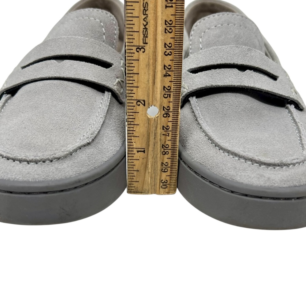 Vionic Women's Uptown Light Grey Suede Leather Slip On Loafers size 5 - Picture 4 of 16